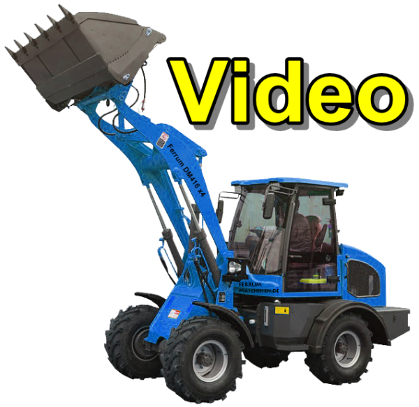 Video Radlader 2,2 Tonnen Hubkraft in Blau